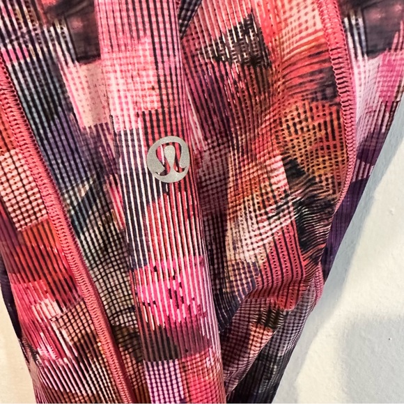 Lululemn Fast And Free High Rise Legging Sun Dazed Multi Pink womens size 4 - Picture 5 of 7